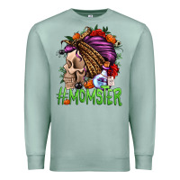 Seafoam momster halloween momlife Premium Sweatshirt - Jasminsmagicworld