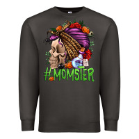Smoke momster halloween momlife Premium Sweatshirt - Jasminsmagicworld