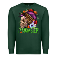 Sports Green momster halloween momlife Premium Sweatshirt - Jasminsmagicworld