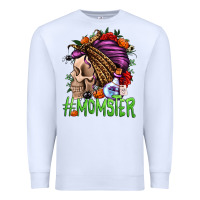 White momster halloween momlife Premium Sweatshirt - Jasminsmagicworld
