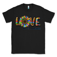 Black love sunflower autism awareness Classic Tee - BarkalooDesign