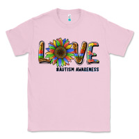 Bubblegum Pink love sunflower autism awareness Classic Tee - BarkalooDesign