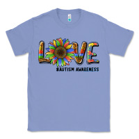 Colony Blue love sunflower autism awareness Classic Tee - BarkalooDesign