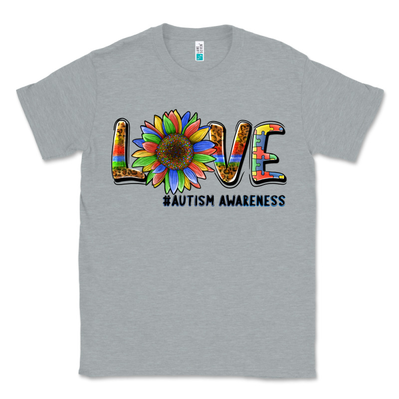 Love Sunflower Autism Awareness Classic Tee by BarkalooDesign | Teevron