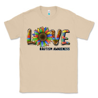 Mushroom love sunflower autism awareness Classic Tee - BarkalooDesign