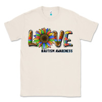 Natural love sunflower autism awareness Classic Tee - BarkalooDesign
