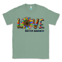 Sage love sunflower autism awareness Classic Tee - BarkalooDesign