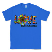 True Royal love sunflower autism awareness Classic Tee - BarkalooDesign