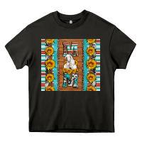 Goat Family Mom Sunflowers Serape Leopard Cowhide Tumbler Heavy Core Tee | Teevron