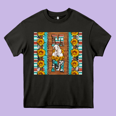 Goat Family Mom Sunflowers Serape Leopard Cowhide Tumbler Heavy Core Tee Designed By Artiststas