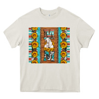 Cream goat family mom sunflowers serape leopard cowhide tumbler Heavy Core Tee - Artiststas