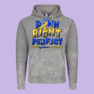 Down Right Perfect Down Syndrome Vintage Hoodie Designed By Artiststas