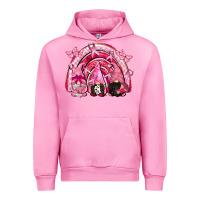 Fuchsia Pink gnomes rainbow breast cancer Urban Hoodie - CowGirlArtShop