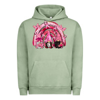 Pigment Oil Green gnomes rainbow breast cancer Urban Hoodie - CowGirlArtShop