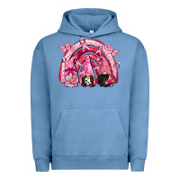 Pigment Pebble Blue gnomes rainbow breast cancer Urban Hoodie - CowGirlArtShop