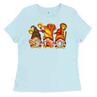 Baby Blue softball gnomes Ladies Tee - Zillion Design Studio