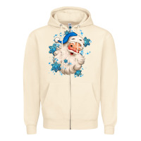 Sandshell winter christmas santa claus Zipper Hoodie - MaliasSmallBusiness