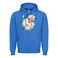 True Royal winter christmas santa claus Zipper Hoodie - MaliasSmallBusiness