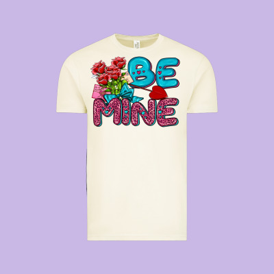 Be Mine Valentine Vintage Tee Designed By Adodesignshop