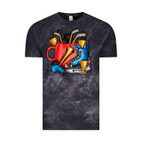 Cloud Black hockey coffee Vintage Tee - AdoDesignShop