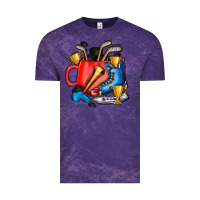 Cloud Purple hockey coffee Vintage Tee - AdoDesignShop