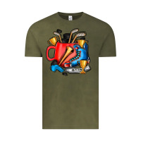 Vintage Olive hockey coffee Vintage Tee - AdoDesignShop