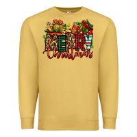 Antique Gold merry Christmas Premium Sweatshirt - Jasminsmagicworld