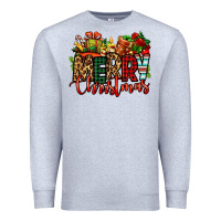 Heather Grey merry Christmas Premium Sweatshirt - Jasminsmagicworld