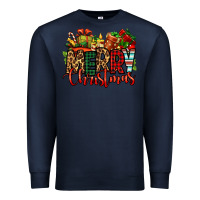 Navy merry Christmas Premium Sweatshirt - Jasminsmagicworld