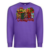 Purple merry Christmas Premium Sweatshirt - Jasminsmagicworld