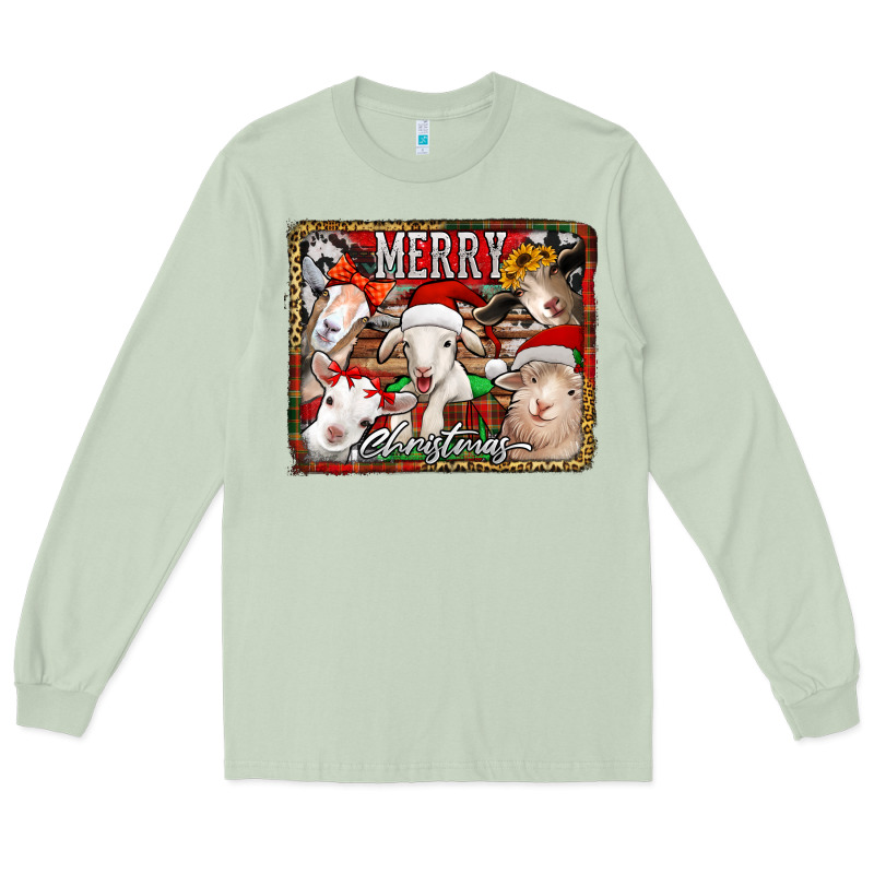 Merry Christmas Goats Long Sleeve Tee by Jasminsmagicworld | Teevron