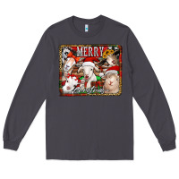Smoke merry christmas goats Long Sleeve Tee - Jasminsmagicworld