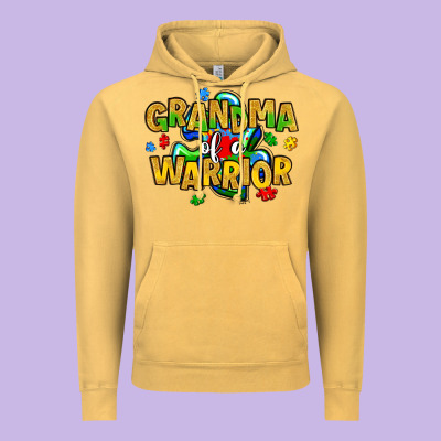 Grandma Of A Warrior Vintage Hoodie Designed By Artiststas