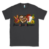 Smoke Peace Love Rooster With Sunflower Classic Tee - LillyAllenDesigns