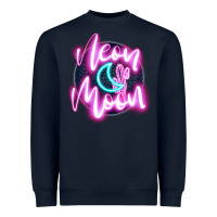 Navy neon moon Heavyweight Sweatshirt - JahusDesignShop