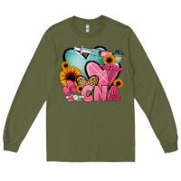 Army Green cna nurse Long Sleeve Tee - JahusDesignShop