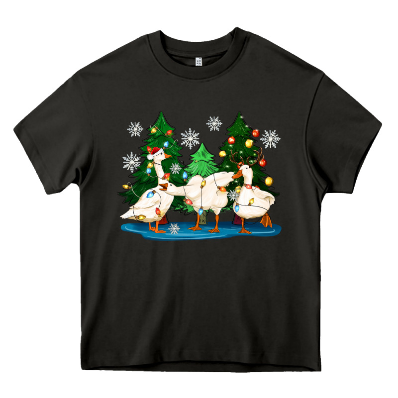 Christmas Duck Heavy Core Tee by Zillion Design Studio | Teevron