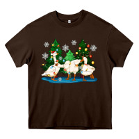 Chocolate Brown christmas duck Heavy Core Tee - Zillion Design Studio