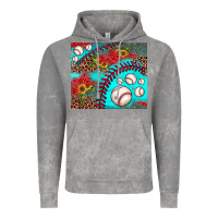 Cloud Rock baseball leopard turquoise sunflower Vintage Hoodie - JahusDesignShop