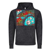 Vintage Arctic baseball leopard turquoise sunflower Vintage Hoodie - JahusDesignShop