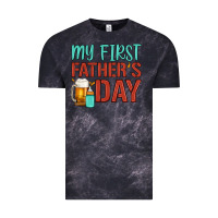 Cloud Black my first father's day Vintage Tee - Artiststas