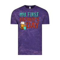 Cloud Purple my first father's day Vintage Tee - Artiststas