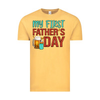 Vintage Mustard my first father's day Vintage Tee - Artiststas