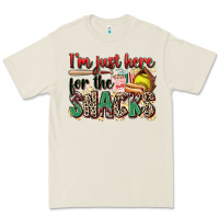 I'm Just Here For The Snacks Softball Premium Tee | Teevron