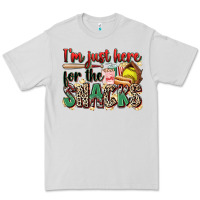 Dove Grey i'm just here for the snacks softball Premium Tee - Zillion Design Studio