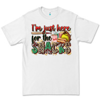 White i'm just here for the snacks softball Premium Tee - Zillion Design Studio