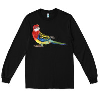 Black Rosella Bird Long Sleeve Tee - LillyAllenDesigns
