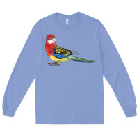 Colony Blue Rosella Bird Long Sleeve Tee - LillyAllenDesigns