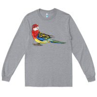 Heather Grey Rosella Bird Long Sleeve Tee - LillyAllenDesigns