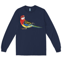 Navy Rosella Bird Long Sleeve Tee - LillyAllenDesigns